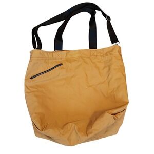 Athleta All About Tote Bag XL Gym Travel Work Spiced Turmeric Mustard Yellow